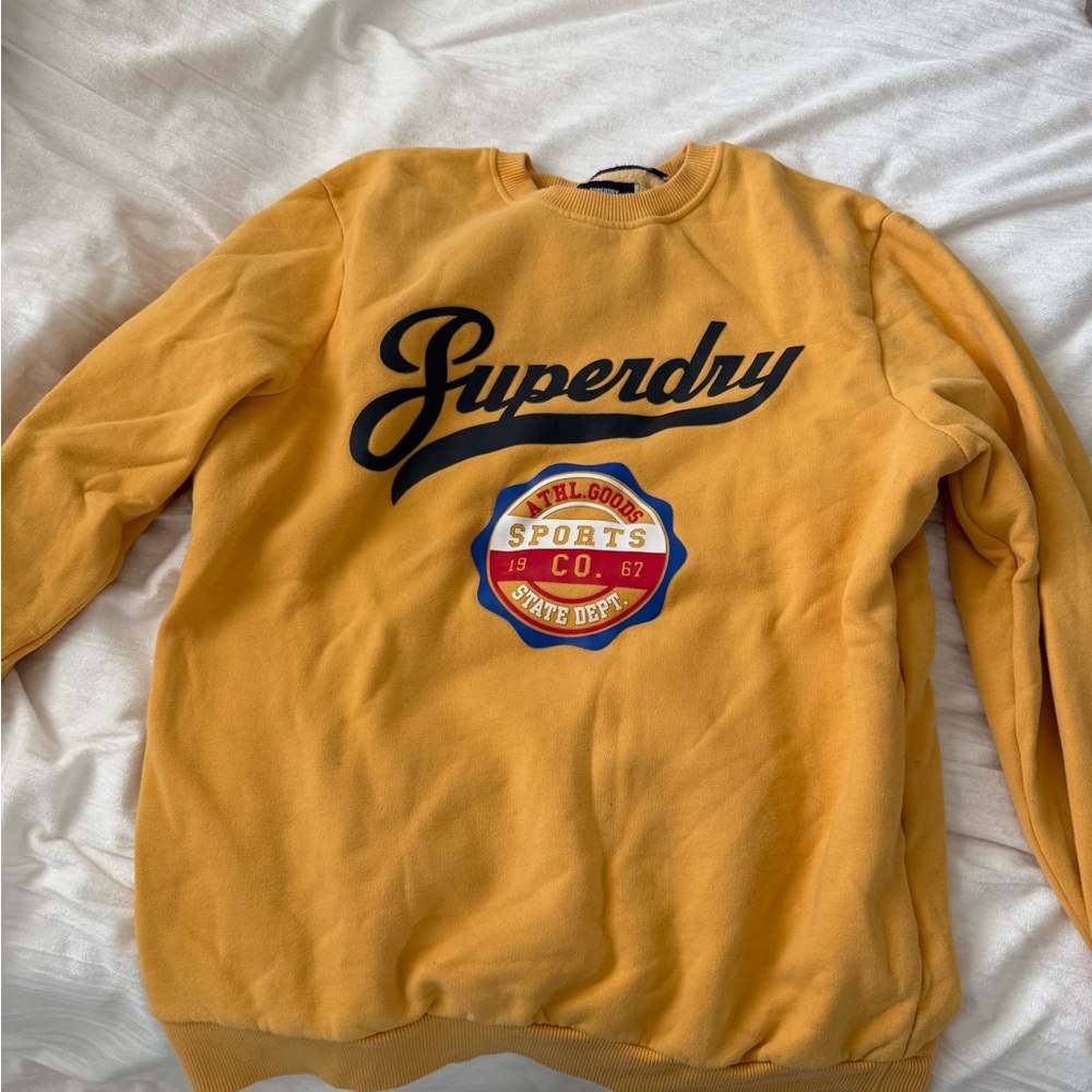 Superdry Men's Mustard Crewneck Sweater